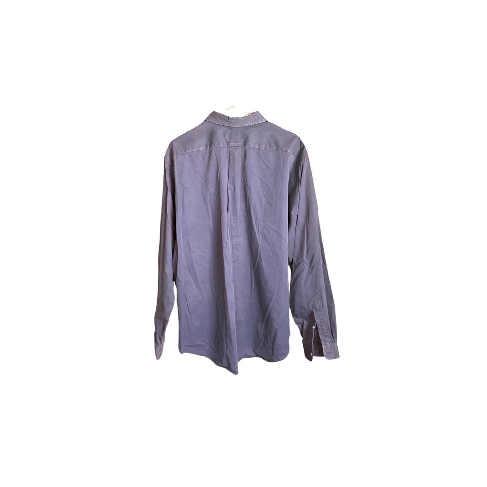 Ralph Lauren Mens Classic Fit Long Sleeve Button Down Shirt Blue Gray XL - Picture 5 of 8